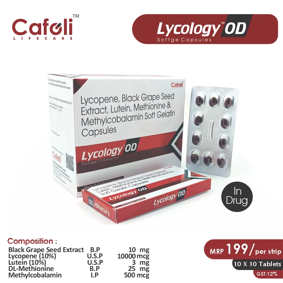 Lycopene + Grape Seed Extract + Lutein Softgel PCD Pharma Franchise